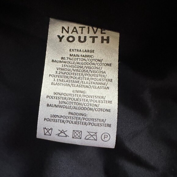 NATIVE YOUTH Yellow Pathfinder Corduroy Quilted Puffer Jacket - Men's XL - Picture 6 of 11